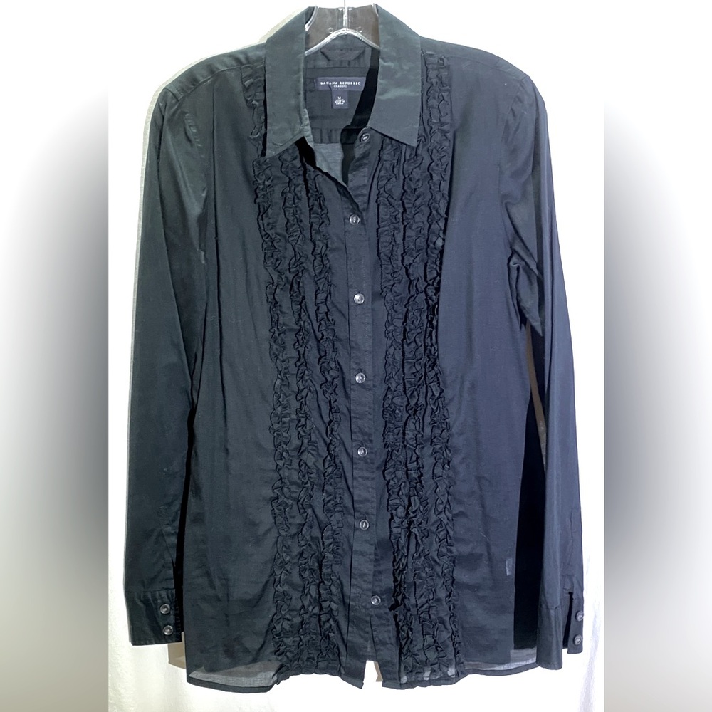 Banana Republic tuxedo shirt (sz M)